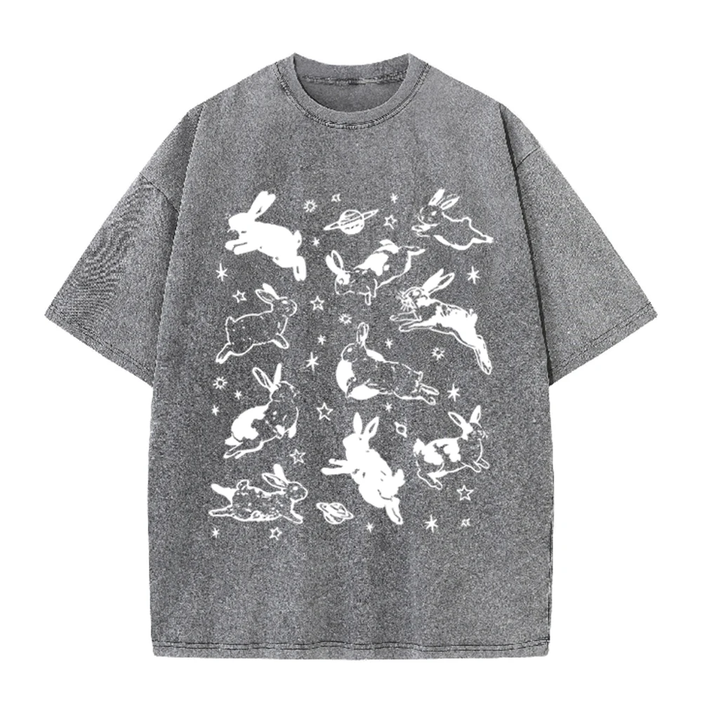 2026 Vintage Space Rabbit Plan - огляд і ціна Acid Wash Vintage Graphic T Shirt
